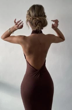 L.F Nicollette Maxi Dress - Chocolate