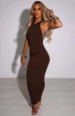 L.F Nicollette Maxi Dress - Chocolate