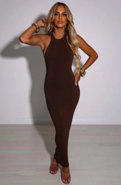 L.F Nicollette Maxi Dress - Chocolate