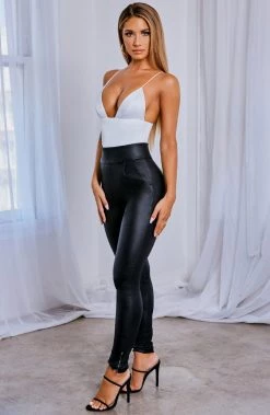 S.D Paisley Bodysuit - White