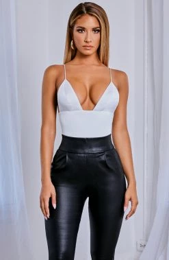 S.D Paisley Bodysuit - White