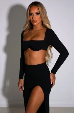 L.F Peyton Crop - Black