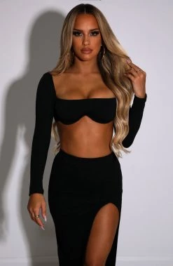 L.F Peyton Crop - Black