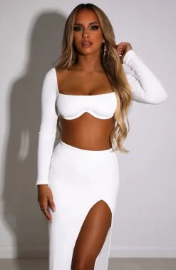 L.F Peyton Crop - White NEW ARRIVALS