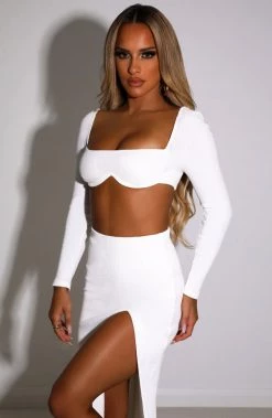 L.F Peyton Crop - White NEW ARRIVALS