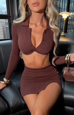 L.F NEW ARRIVALS Lorna Top - Chocolate