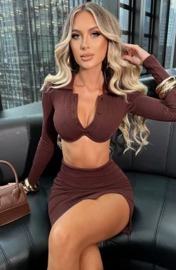 L.F NEW ARRIVALS Lorna Top - Chocolate