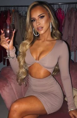 L.F Celeste Mini Dress - Mocha NEW ARRIVALS