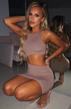 L.F Lexus Mini Dress - Mocha