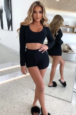 C.F Avalon Cozy Shorts - Black