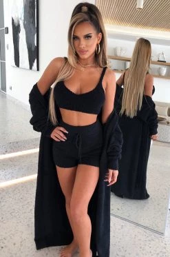 C.F Avalon Cozy Shorts - Black