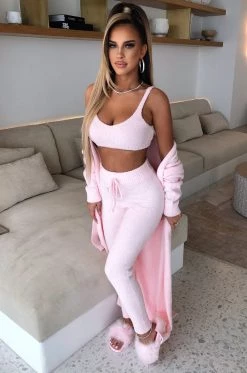 C.F Amber Cozy Cardigan - Baby Pink