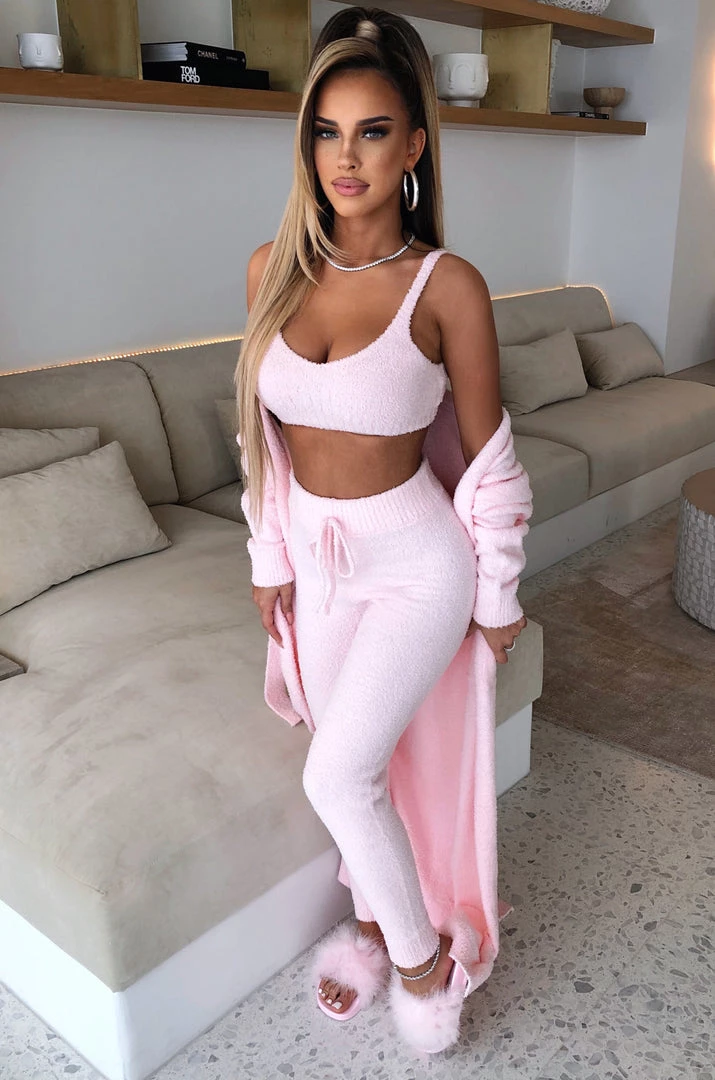 C.F Amber Cozy Cardigan - Baby Pink