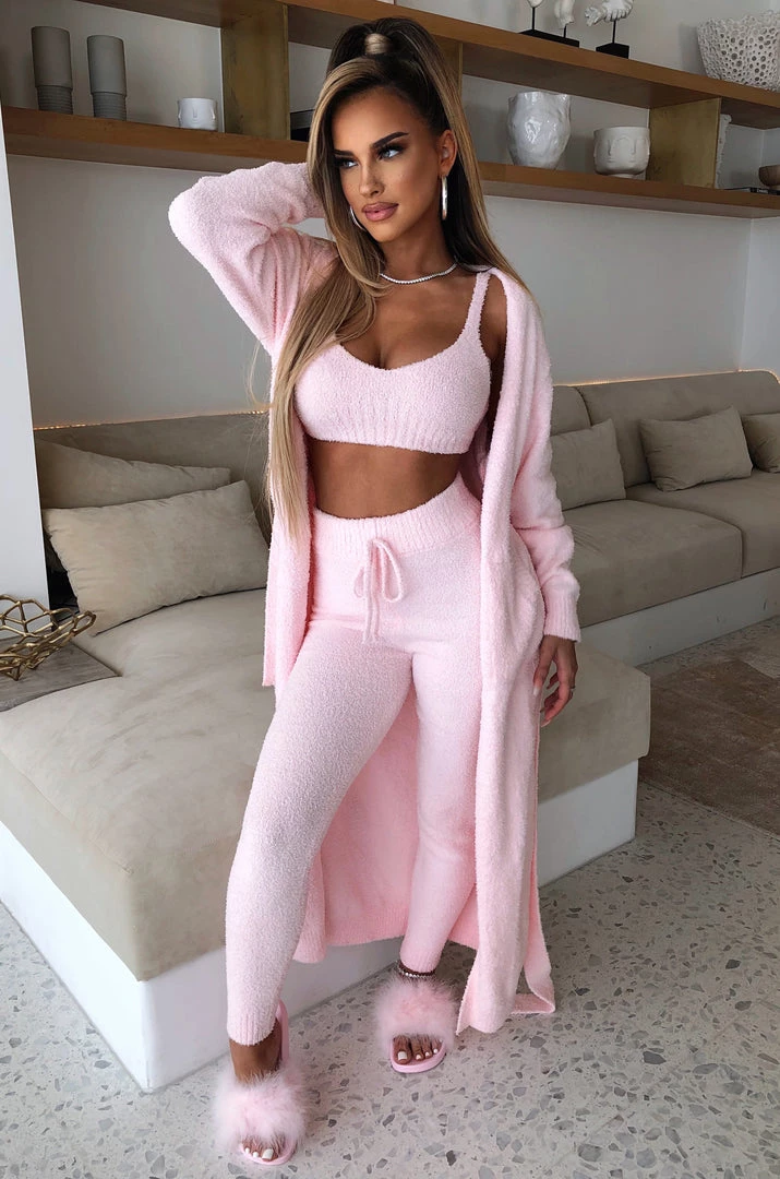 C.F Amber Cozy Cardigan - Baby Pink