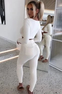 C.F Bree Cozy Pants - Cream NEW ARRIVALS