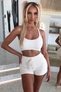 C.F Abby Cozy Crop - Cream NEW ARRIVALS