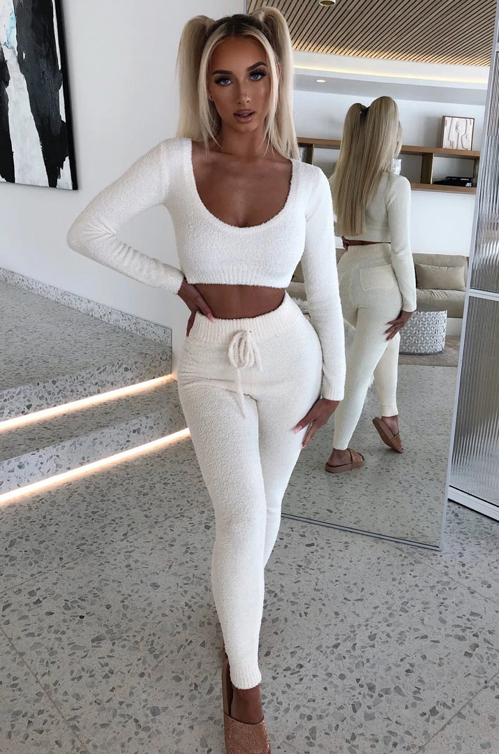 C.F Bree Cozy Pants - Cream NEW ARRIVALS