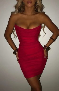 J.F Julieta Mini Dress - Red