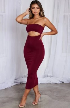 S.D Roxi Maxi Dress - Burgundy