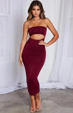 S.D Roxi Maxi Dress - Burgundy