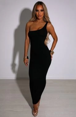 L.F NEW ARRIVALS Rebecca Maxi Dress - Black