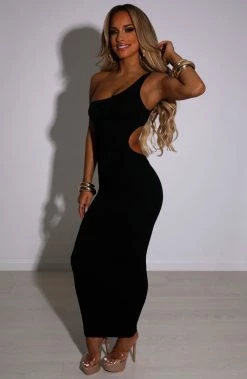 L.F NEW ARRIVALS Rebecca Maxi Dress - Black