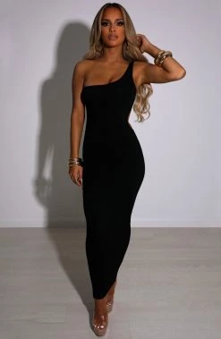 L.F NEW ARRIVALS Rebecca Maxi Dress - Black