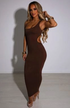 L.F Rebecca Maxi Dress - Chocolate