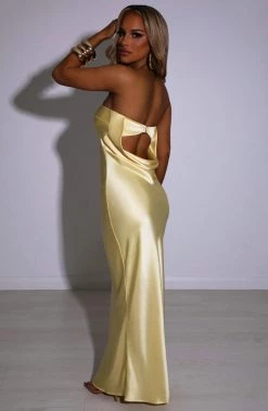 M.T Rheanna Maxi Dress - Lemon NEW ARRIVALS