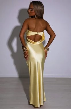 M.T Rheanna Maxi Dress - Lemon NEW ARRIVALS