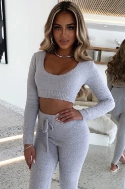 C.F Rita Cozy Crop - Grey