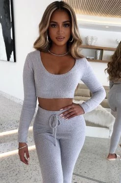 C.F Rita Cozy Crop - Grey