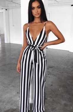 C.F NEW ARRIVALS Romee Jumpsuit - Stripe