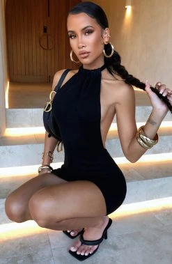 R.F Rosalia Mini Dress - Black