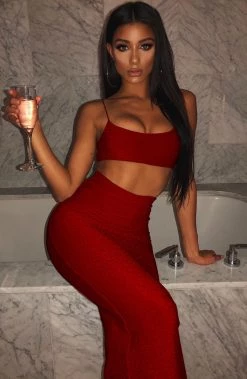 L.F Dani Skirt - Red Sparkle