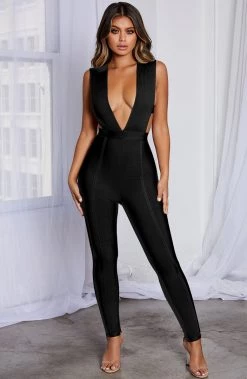 M.F Silvia Bandage Jumpsuit - Black