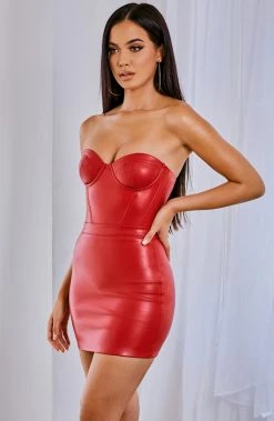 C.F Sky Bodysuit - Red CLOTHING
