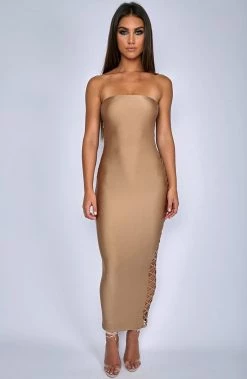 Babyboo Fashion Exposed Dress - Mocha
