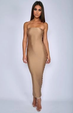 Babyboo Fashion Exposed Dress - Mocha