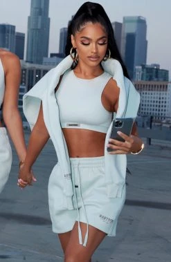 S.L Jae Luxe Crop - Sage