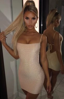 C.F Sahara Mini Dress - Gold Sparkle NEW ARRIVALS