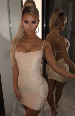 C.F Sahara Mini Dress - Gold Sparkle NEW ARRIVALS