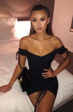 F.I NEW ARRIVALS Samantha Mini Dress - Black