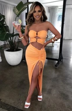 L.F Sheree Maxi Dress - Tangerine