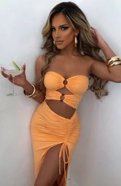 L.F Sheree Maxi Dress - Tangerine