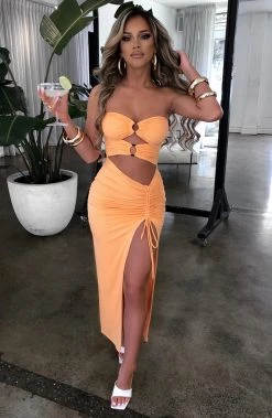 L.F Sheree Maxi Dress - Tangerine