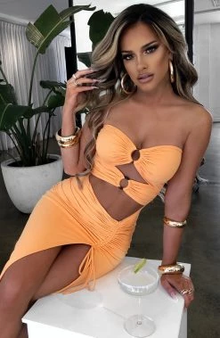 L.F Sheree Maxi Dress - Tangerine