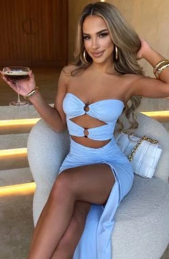 L.F Sheree Maxi Dress - Baby Blue NEW ARRIVALS