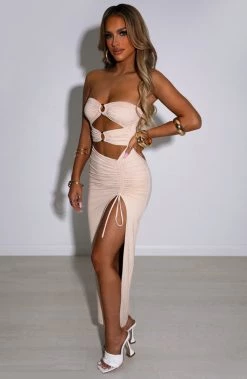 L.F Sheree Maxi Dress - Nude NEW ARRIVALS