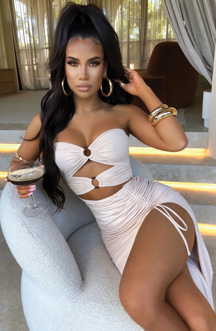 L.F Sheree Maxi Dress - Nude NEW ARRIVALS